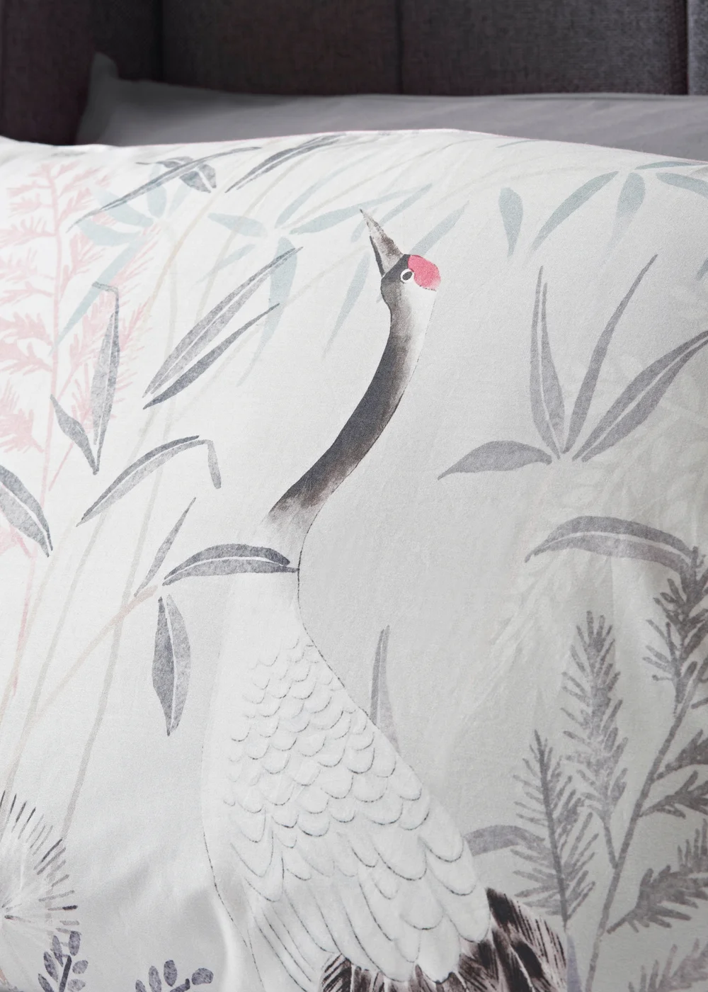 Grey Cranes Duvet Set - Double Image 2