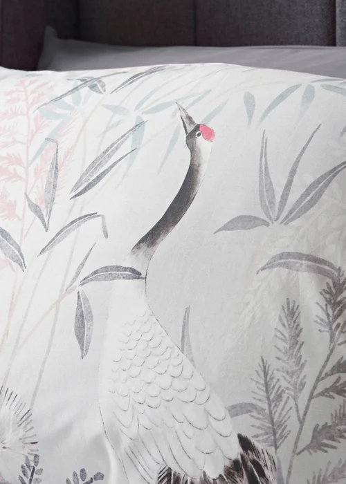 Grey Cranes Duvet Set - Double Image 2