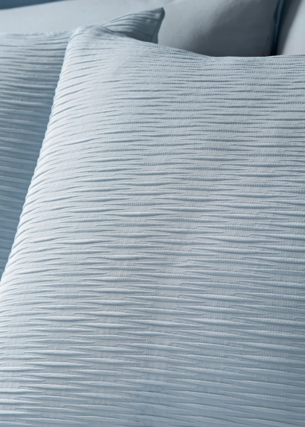 Blue Ruched Duvet Set - Double Image 2