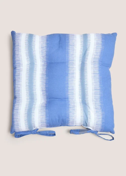 Indoor Indigo Printed Seat Pads (40cm x 40cm) Image 1