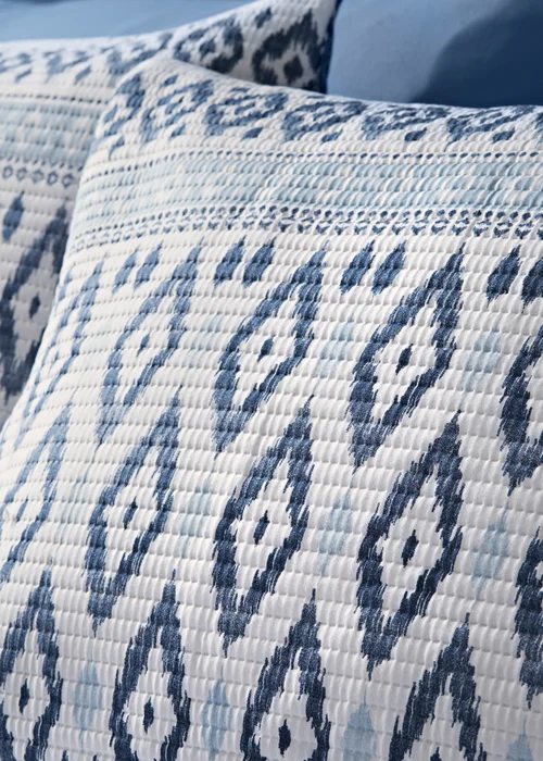Blue Printed Pinsonic Duvet Set - Single Image 2