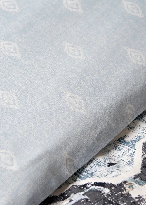 Grey Seersucker Duvet Set - King Image 3