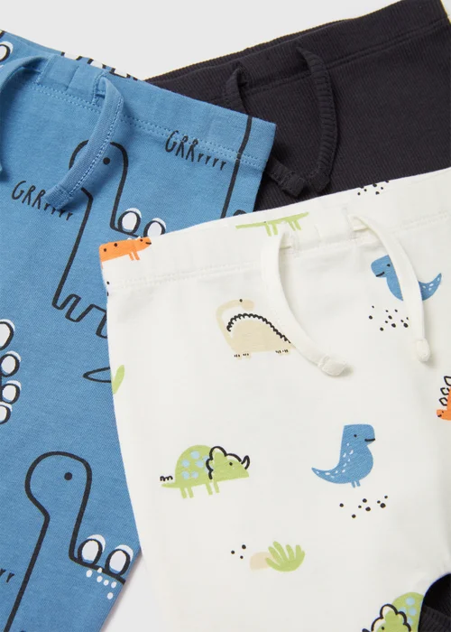 Baby 3 Pack Dino Print Leggings (Newborn-23mths) - 9-12 months Image 2