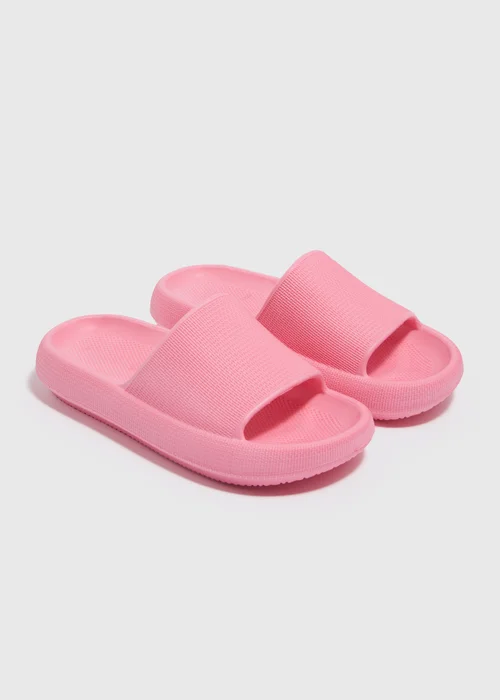 Kids Pink Cloud Sliders (Younger 10-Older 6) - Size 1 - 2 Image 1