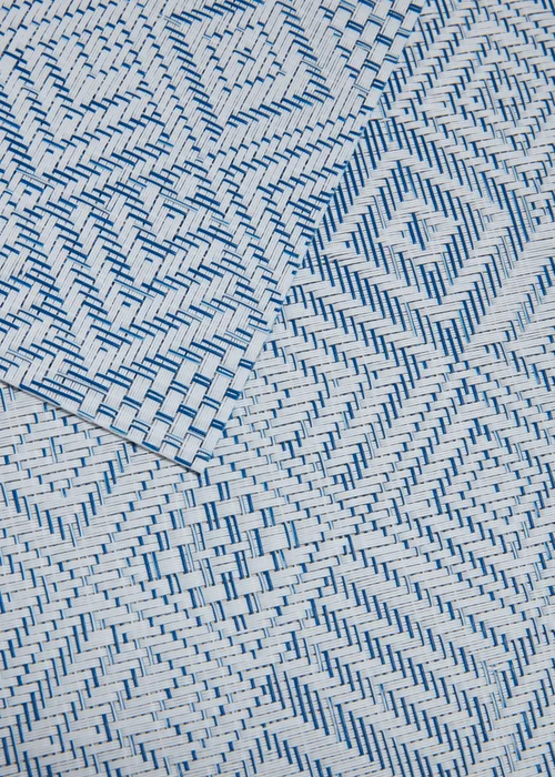 2 Pack Indigo Geo Print PVC Placemats (45cm x 30cm) Image 2