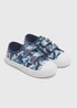 Boys Navy Camo Double Strap Trainers (Younger 4-12) - Size 4 Infants Image 1