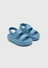 Boys Blue Strap Cloud Sliders (Younger 4-12yrs) - Size 4 Infants Image 1