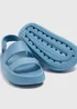 Boys Blue Strap Cloud Sliders (Younger 4-12yrs) - Size 4 Infants Image 2