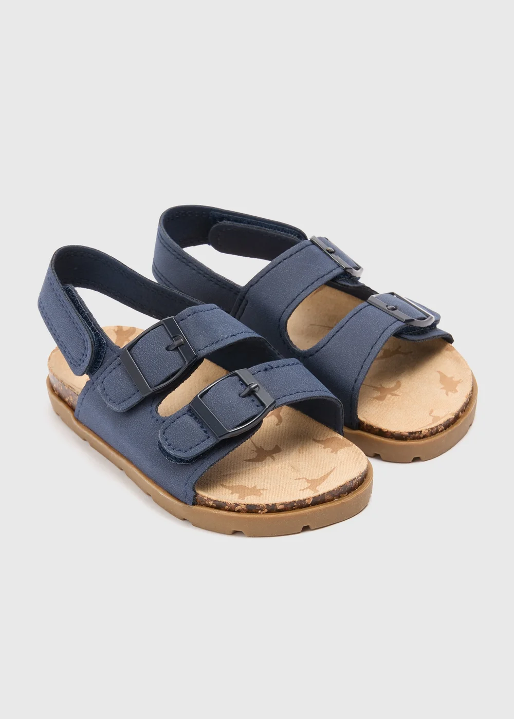 Boys Navy Foot Bed Sandals (Younger 4-12) - Size 4 Infants Image 1