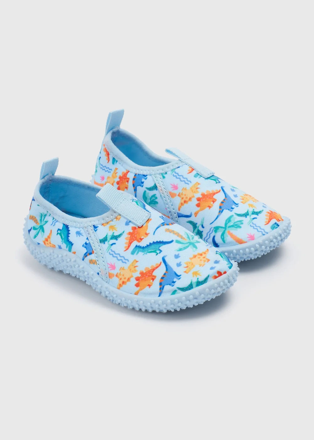 Boys Blue Dino Swim Shoes (Younger 4-12) - 4 Infants Image 1