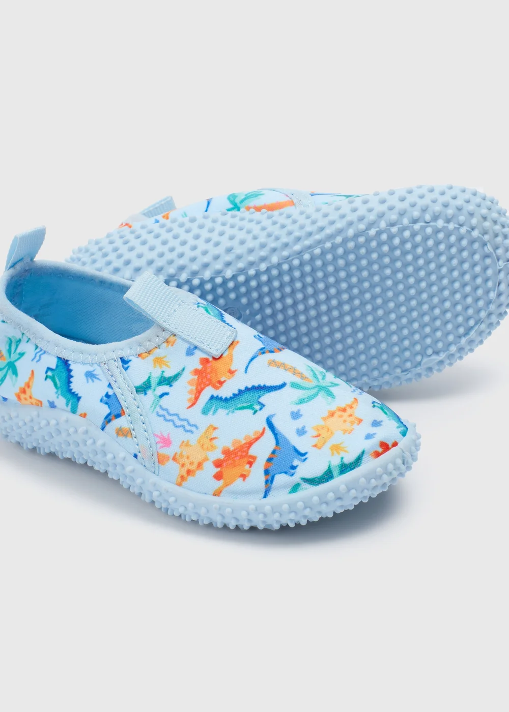 Boys Blue Dino Swim Shoes (Younger 4-12) - 4 Infants Image 2