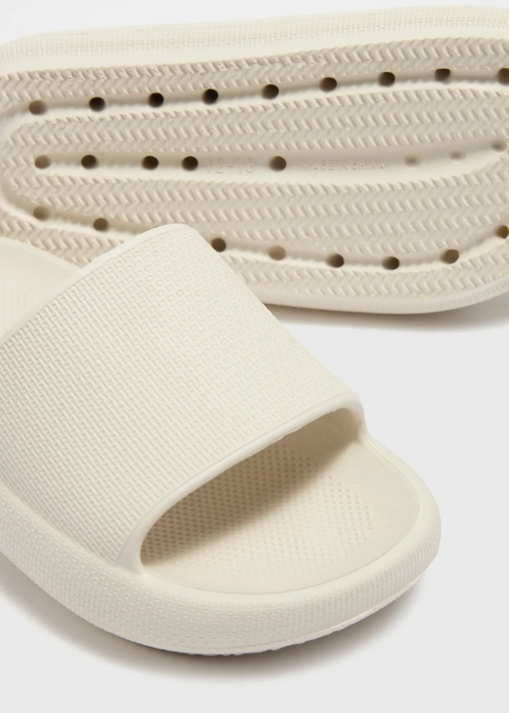 Boys Beige Cloud Sliders (Younger 10/11-5/6 Older) - Size 1 - 2 Image 2