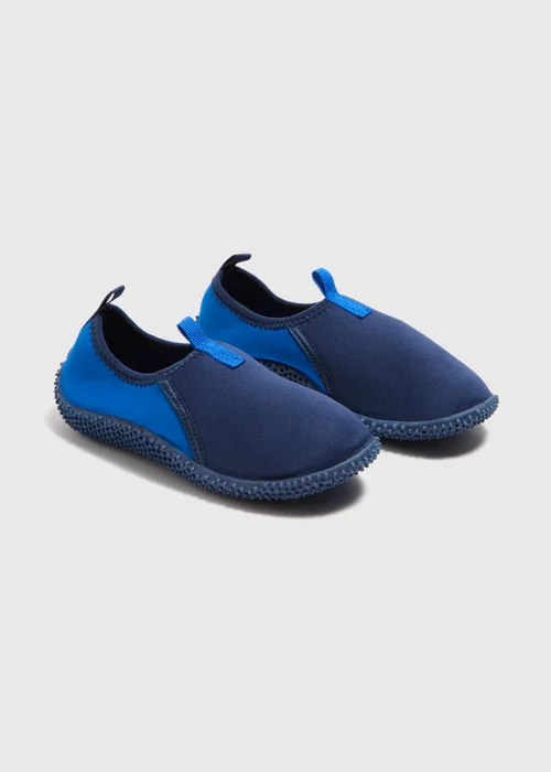 Boys Navy Swim Shoes (Younger 10-Older 5) - 1 Image 1