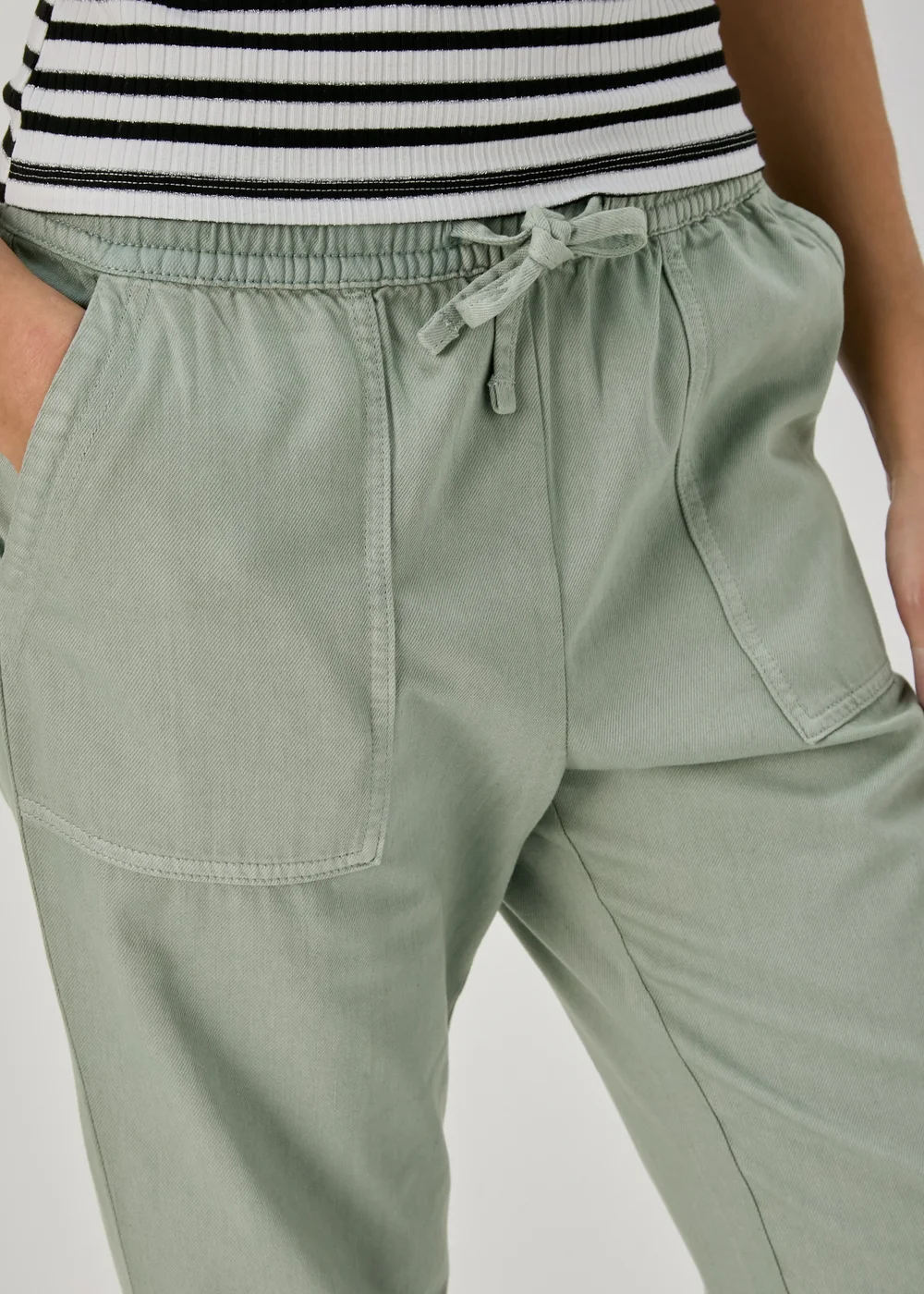 Sage Green Utility Joggers - 8 Image 3