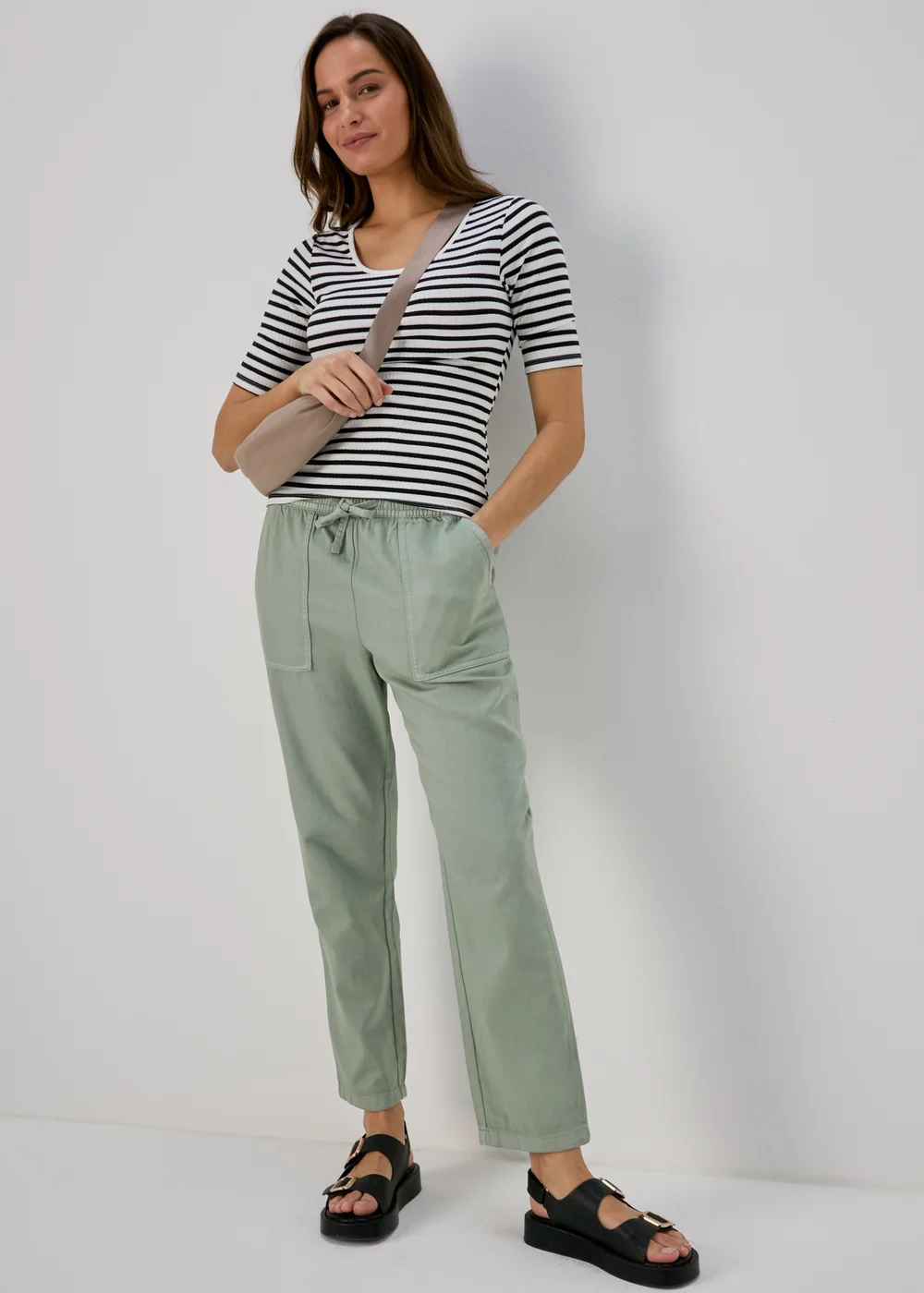 Sage Green Utility Joggers - 8 Image 4