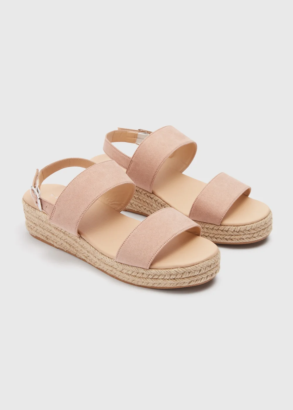 Nude Basic Espadrille Sandals - 7 Image 1