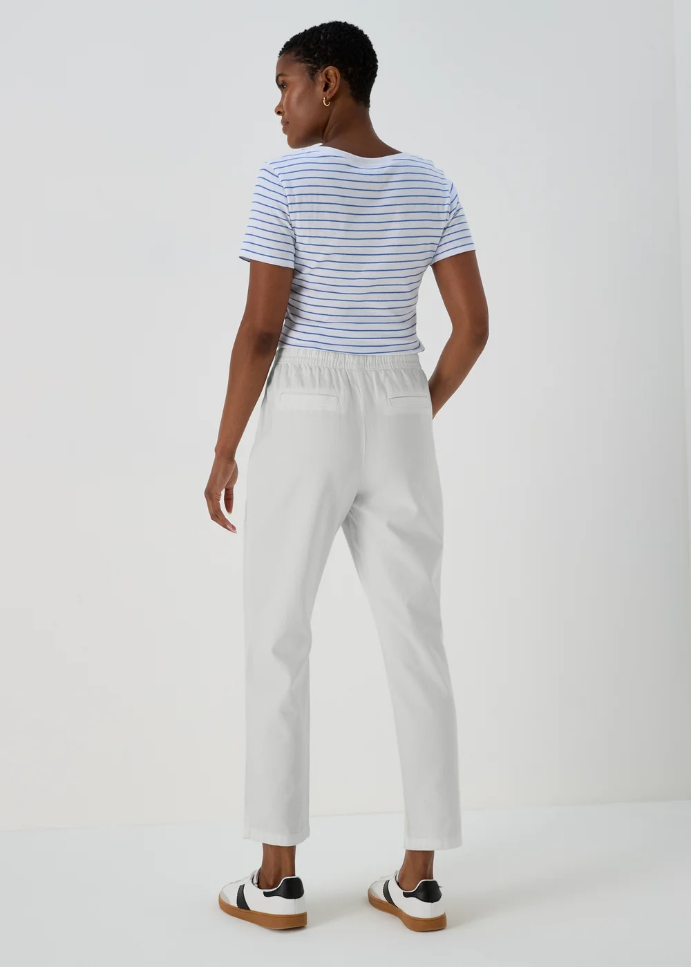 White Utility Joggers - Size 8 Image 2