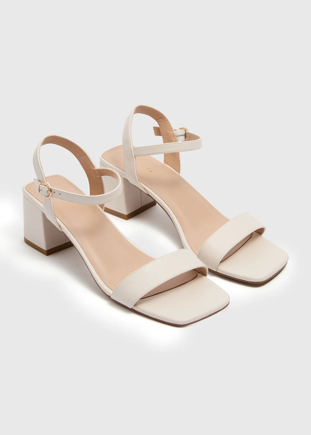 Stone Low Block Heels - Size 3 Image 1