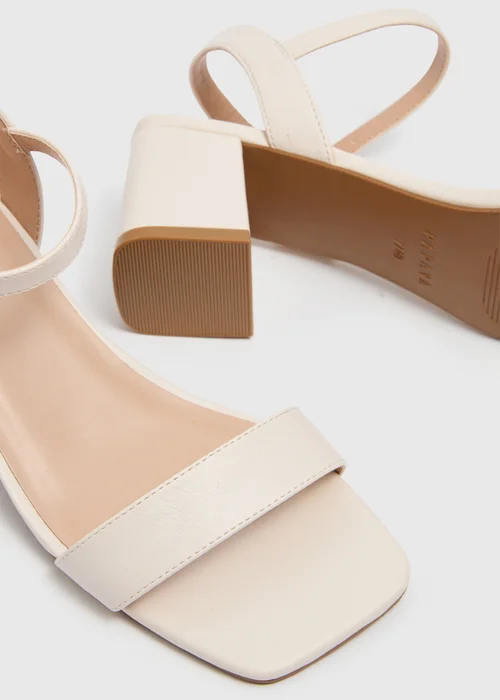 Stone Low Block Heels - Size 3 Image 2