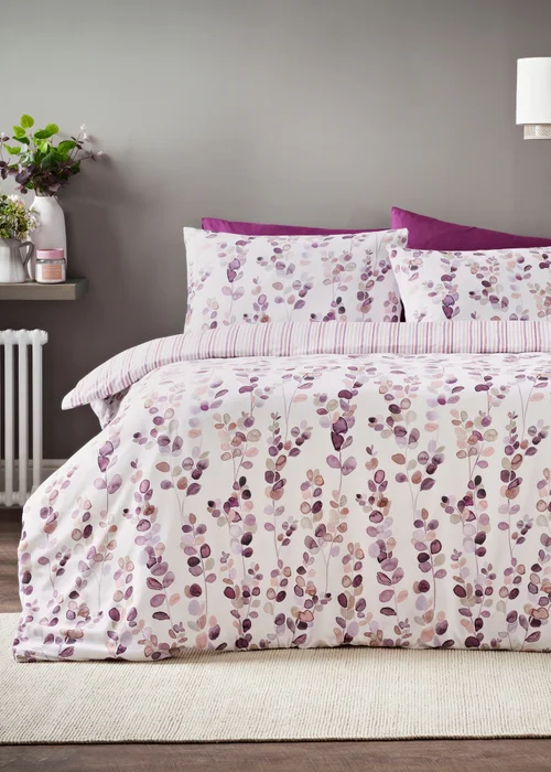 Purple Floral Duvet Covers - Single Image 1