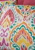 Multicoloured Damask Global Duvet Cover Set - Single Image 2