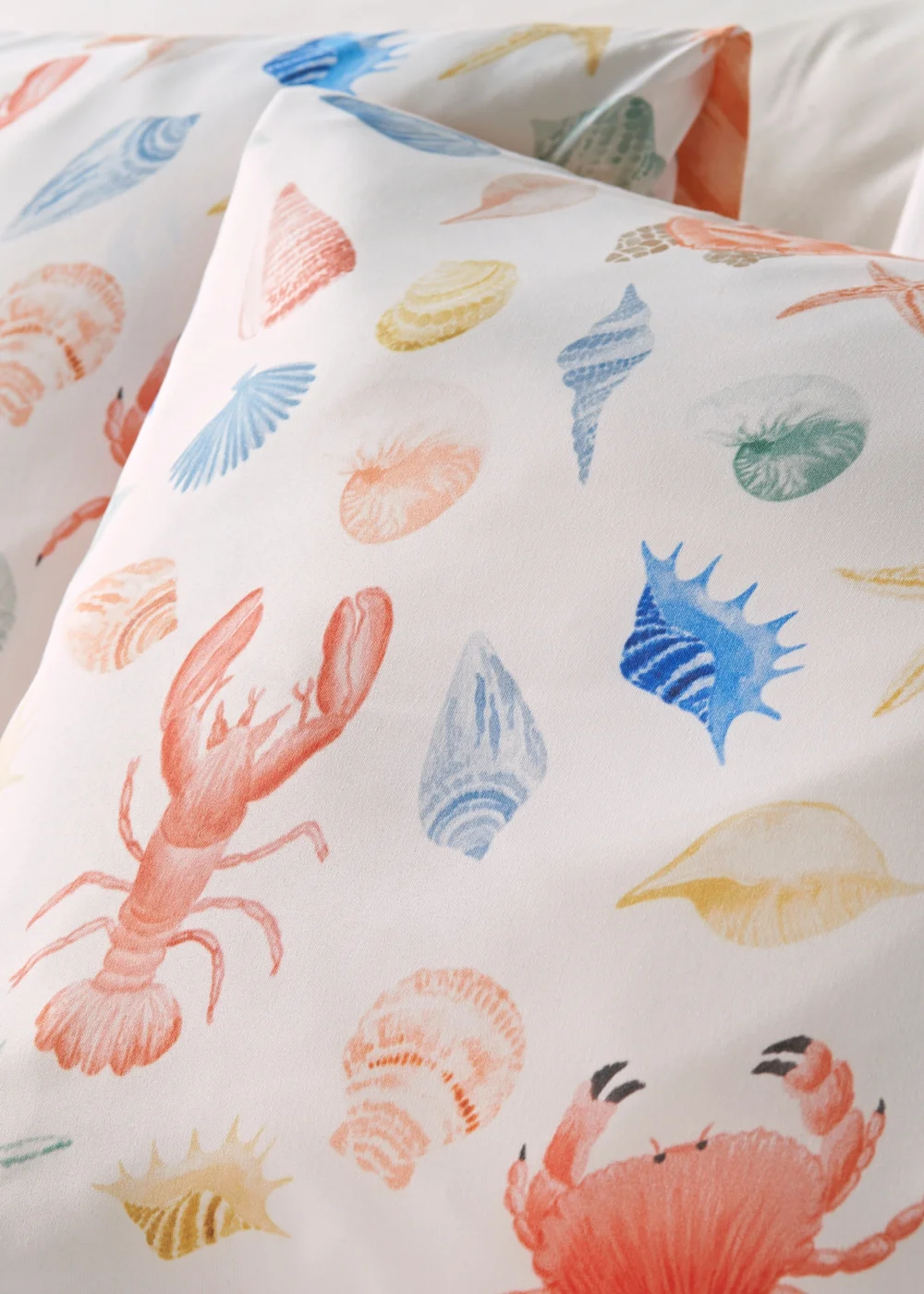 Multicolour Shells Print Duvet Set - Single Image 2