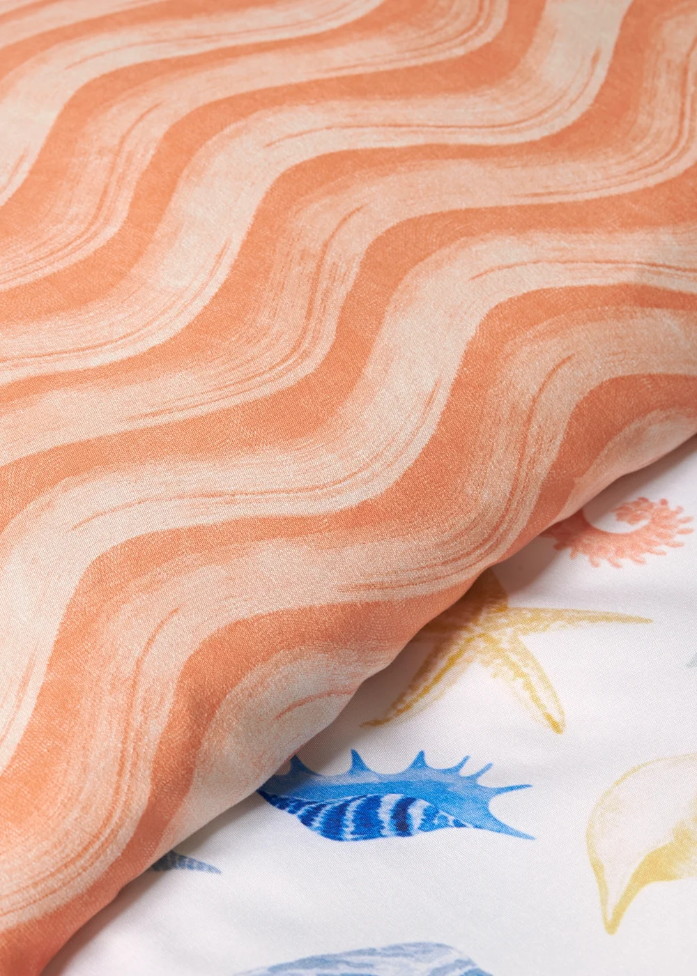 Multicolour Shells Print Duvet Set - Single Image 3