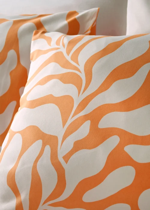Coral Sorbet Abstract Print Duvet Set - Single Image 2