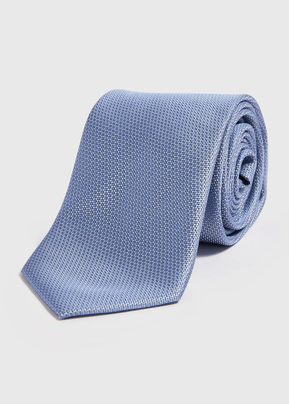 Taylor & Wright Blue Plain Tie - One Size Image 1