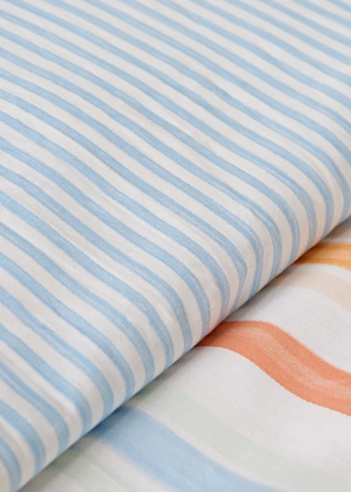Multicolour Sorbet Stripe Duvet Set - Single Image 2