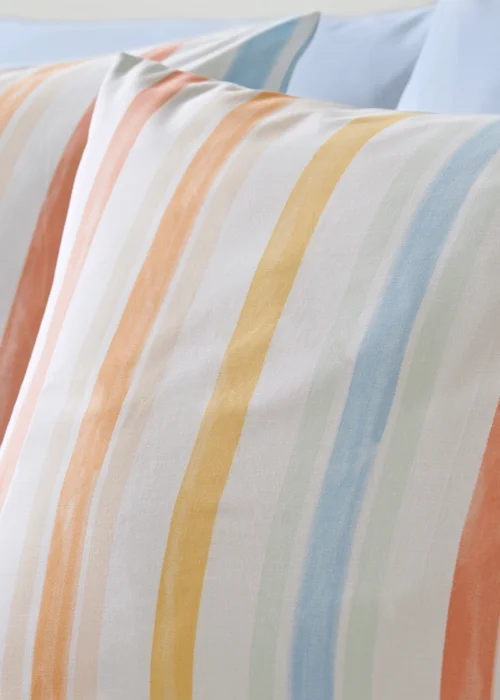 Multicolour Sorbet Stripe Duvet Set - Single Image 3
