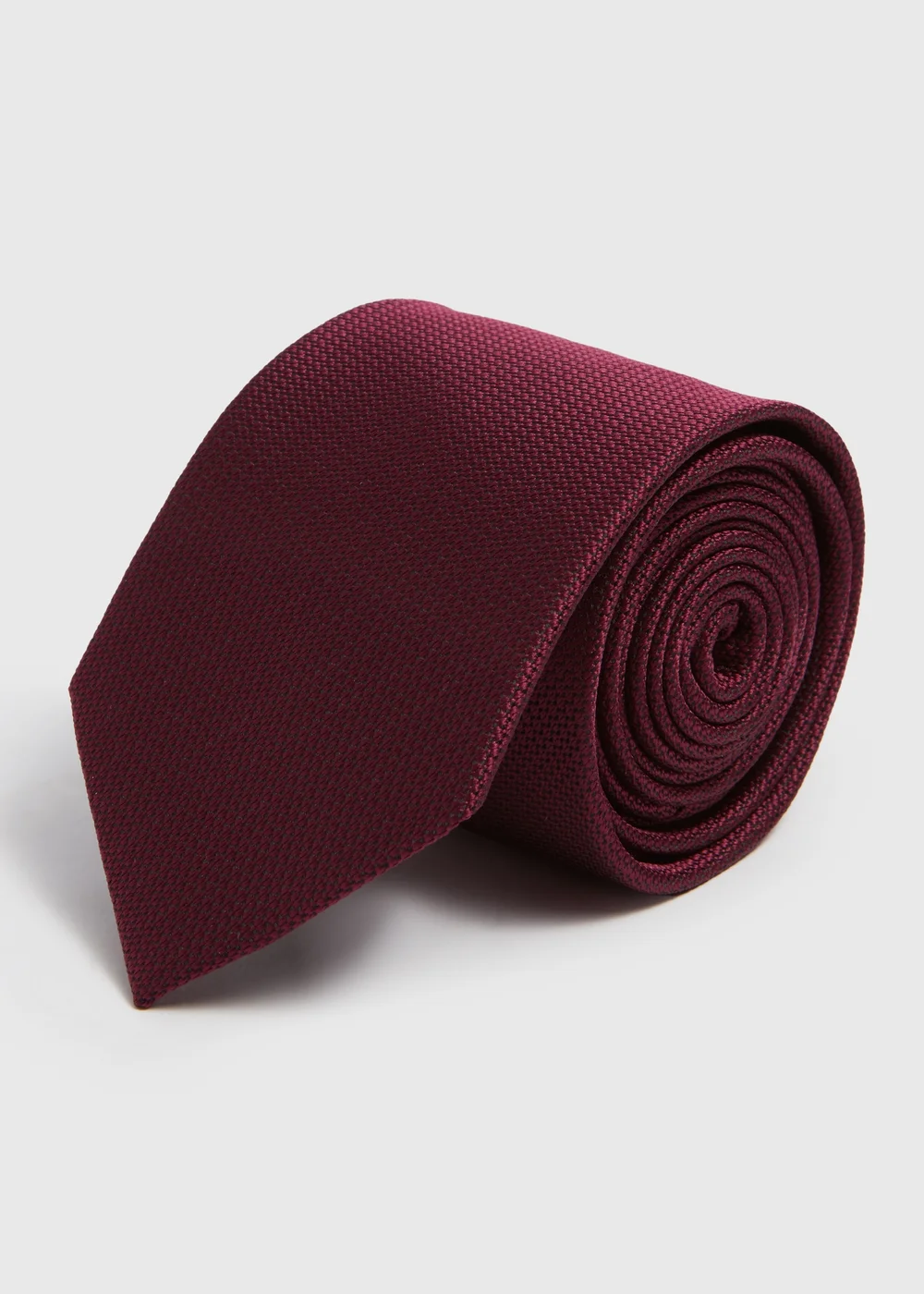 Taylor & Wright Plum Plain Tie - One Size Image 1