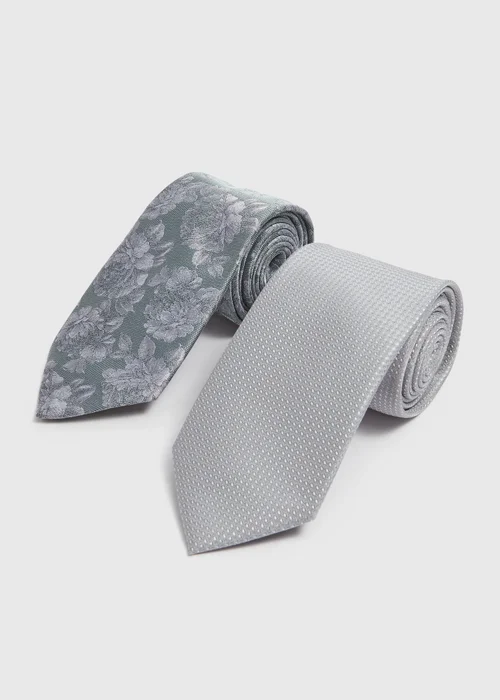 Taylor & Wright 2 Pack Sage Floral Ties - One Size Image 1