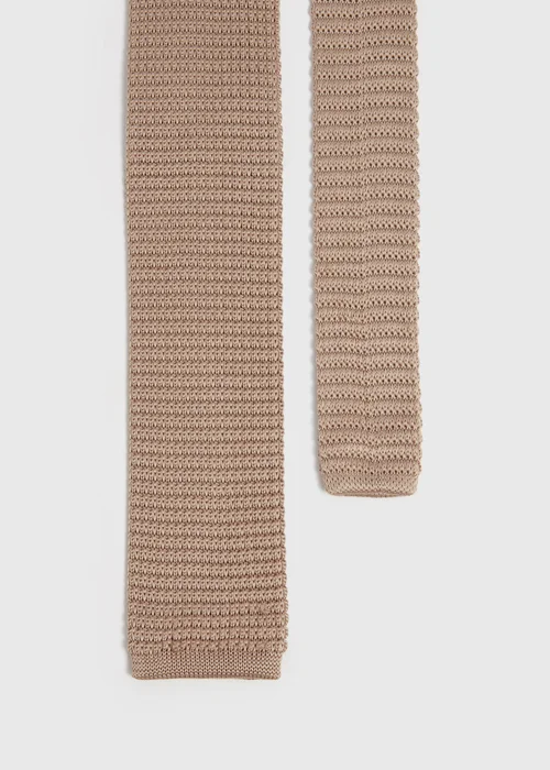 Stone Knitted Tie - One Size Image 2