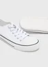 White Toe Cap Canvas Shoes - Size 3 Image 2