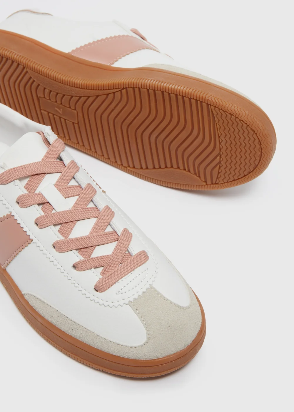 Nude Retro Trainers - Size 3 Image 2