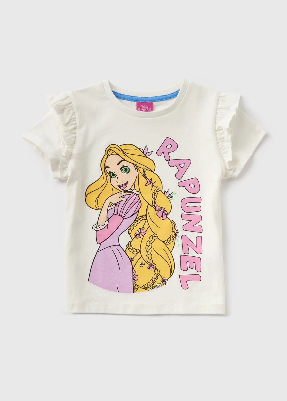 Disney Girls White Rapunzel T-Shirt (1-8yrs) - 1-1.5 Yrs Image 1
