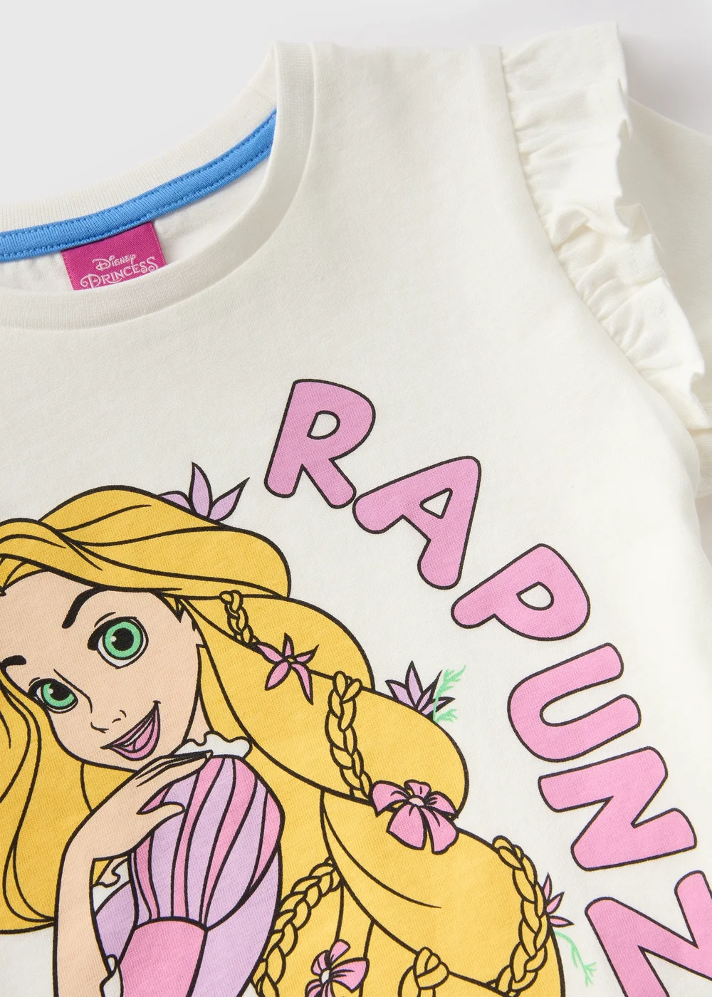 Disney Girls White Rapunzel T-Shirt (1-8yrs) - 1-1.5 Yrs Image 2