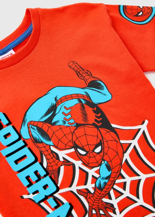Marvel Boys Red Spiderman T-Shirt (1-8yrs) - 1-1.5 Yrs Image 2