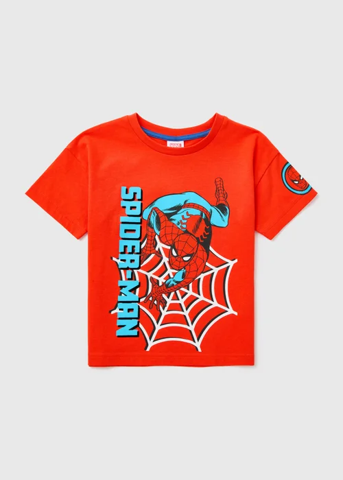 Marvel Boys Red Spiderman T-Shirt (1-8yrs) - 1-1.5 Yrs Image 1
