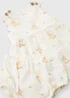 Sophie la Girafe Girls Cream Crinkle Dress & Knickers Set (Newborn-23mths) - Newborn Image 2
