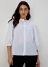 White Dobby Blouse - Size 8 Image 1