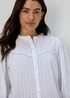 White Dobby Blouse - Size 8 Image 3
