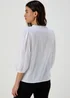 White Dobby Blouse - Size 8 Image 2