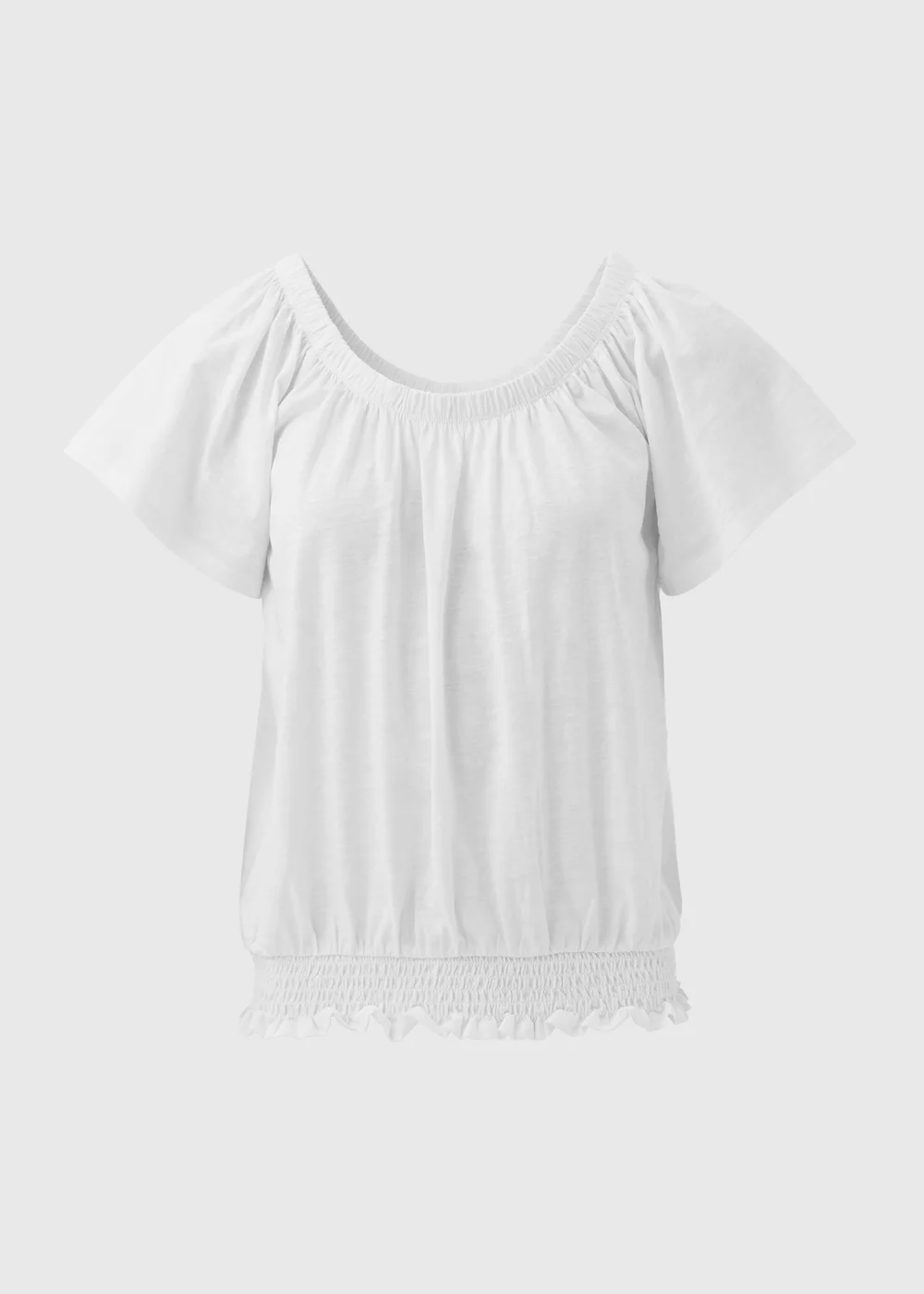 White Plain Gypsy Top - Size 8 Image 5