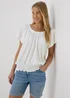 White Plain Gypsy Top - Size 8 Image 1