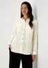 Cream Utility Airflow Long Sleeve Shirt - Size 8 Image 1