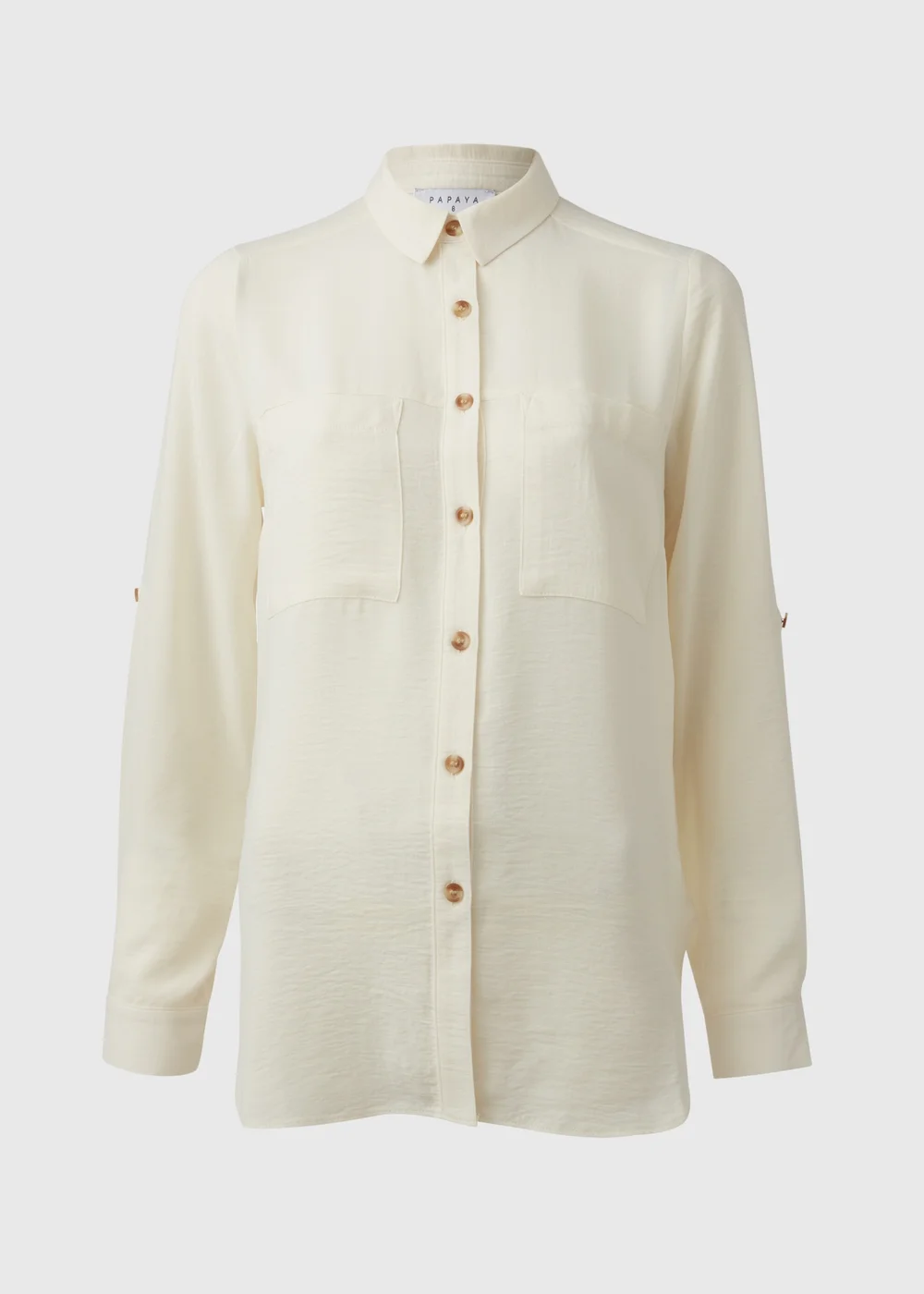 Cream Utility Airflow Long Sleeve Shirt - Size 8 Image 5