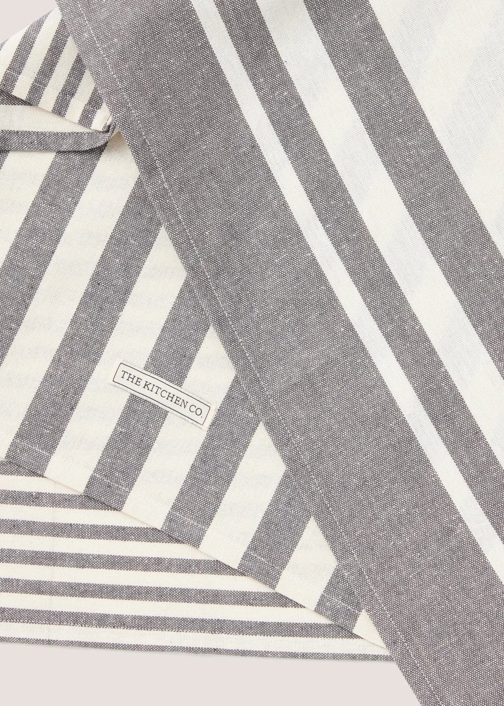 Kitchen Co 3 Pack Grey Textile Tea Towels Image 2