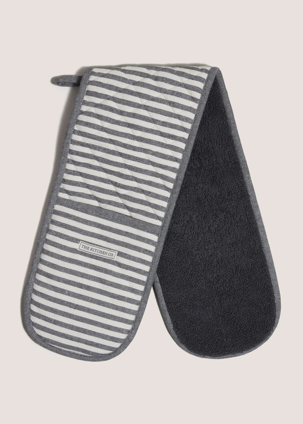 Grey Kitchen Co Stripy Oven Gloves Image 1